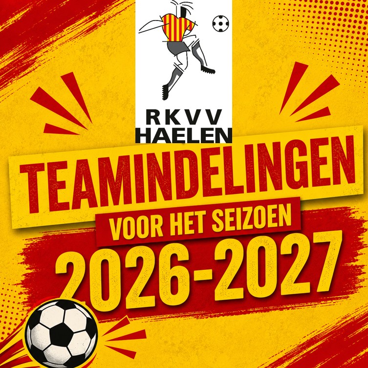 Teamindelingen jeugd seizoen 2026-2027