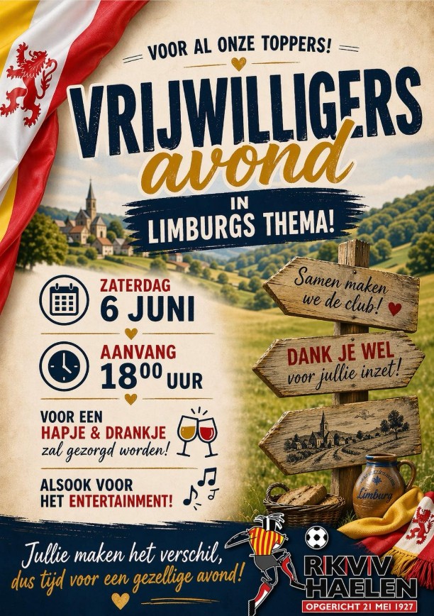 Vrijwilligersavond 6-6-2026
